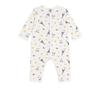 Petit Bateau Footless Romper 60cm A0E0C, Off-White/Multicolor, 3-Months,