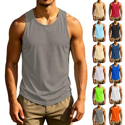 Men’s Sleeveless Athletic Tank Top Lightweight Quick Dry Breathable Muscle Shirt Classic Fit for Summer Sports and Fitness Activities