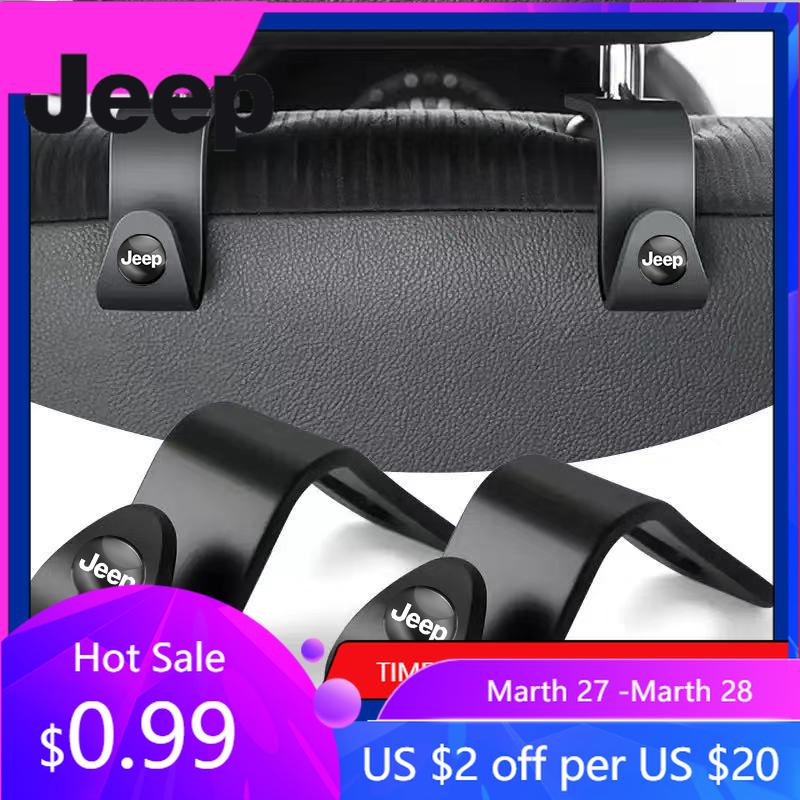 Pro Jeep 2 ks Háčky na opěrku hlavy do auta Věšák Zadní organizér Držák Pro Jeep Grand Cherokee Wrangler JK Gladiator Compass Renegade
