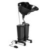 Vertical Electric Hair Wash Basin Hair Salon Portable Double Bucket With Water Pump Movable Shampoo Basin