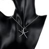 Trending products 925 Stamped Silver Pretty Starfish Pendant Necklace For Women high quality Fashion party wedding Jewelry gift