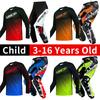 Set echipament motocross pentru copii Kituri Tricou Pantaloni Tineret copil verde Motocicletă negru 3 4 5 6 7 8 9 10 ani Costum off-road albastru portocaliu Enduro cross băiat fată
