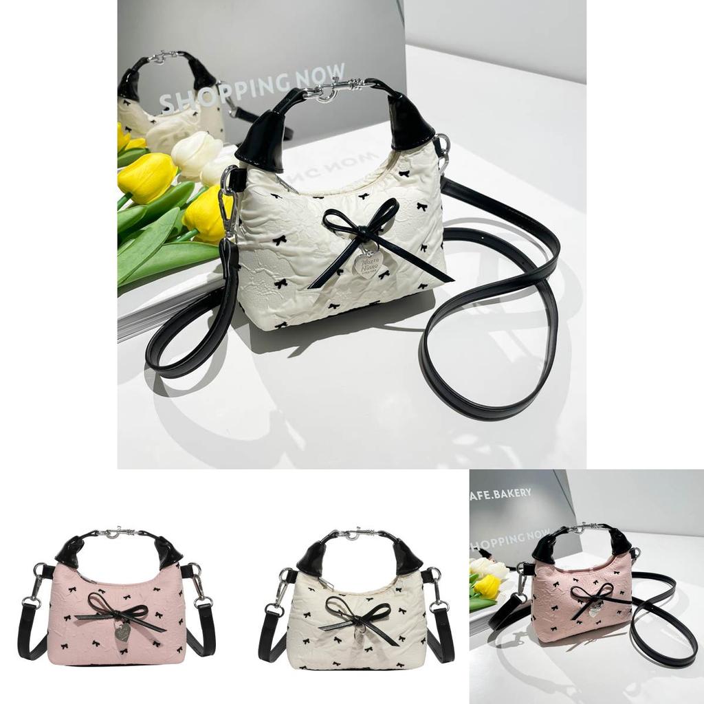 Sweet Butterfly Bow Decoration Women Casual Shoulder Crossbody Bag Daily For