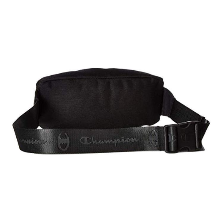 Champion Nylon Fabric Sling Bag One Shoulder Crossbody Fanny Pack Regular Unisex Black CH1059-BK