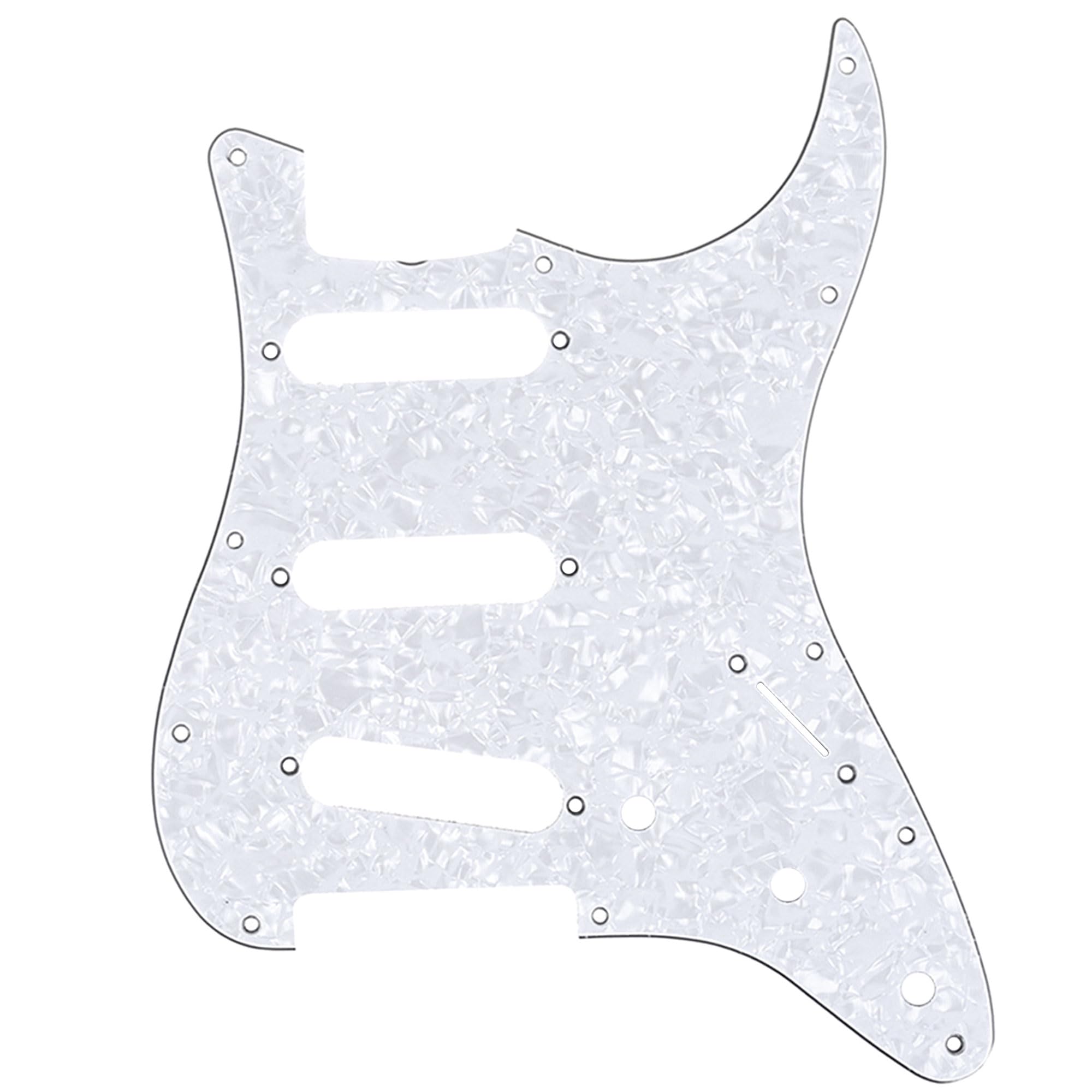 Musiclily Pro ST60 s 1964 Винтажный пикгард Stratocaster SSS для американских электрогитар Strat, 4-компонентный, Белый жемчуг