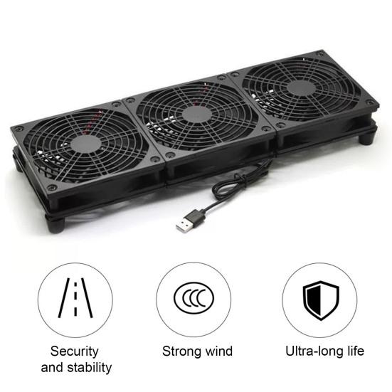 5V USB Router Cooling Fan 360mm X 120mm Laptop Host Case Cooling Fan Micro Computer Electronics Big Airflow Fan