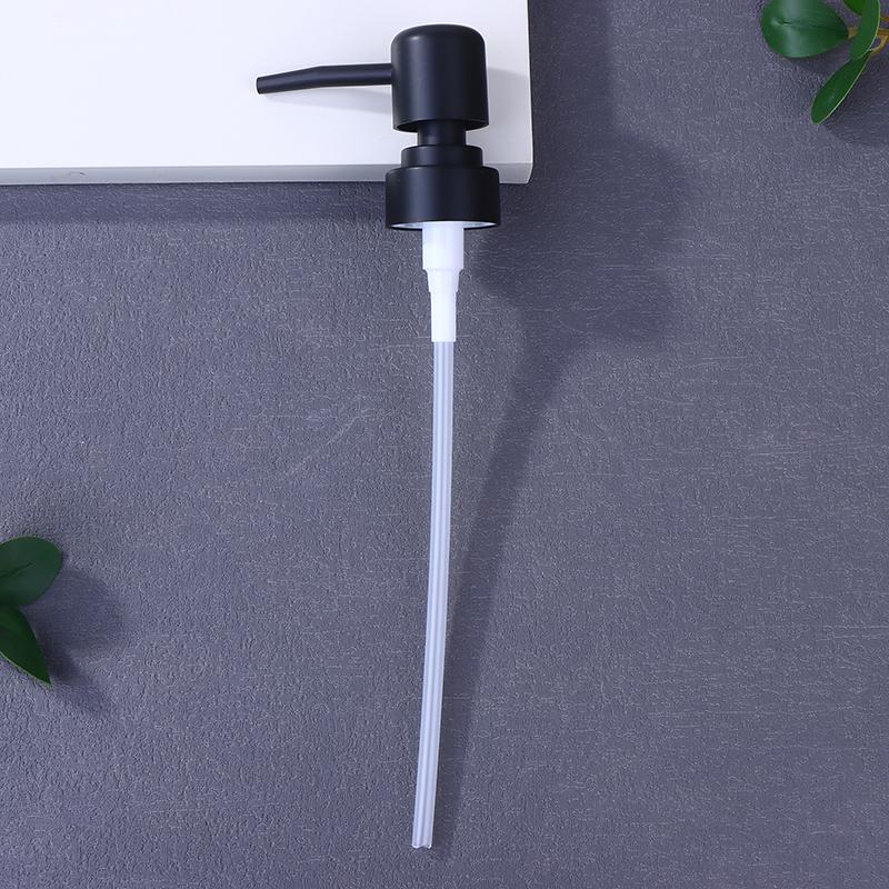 1set Soap Pump Liquid Pump Head Lotion Dispenser Head Push Type Round Head 28 Thread Bath Bottle Press Nozzle,ABS Lotion Tube