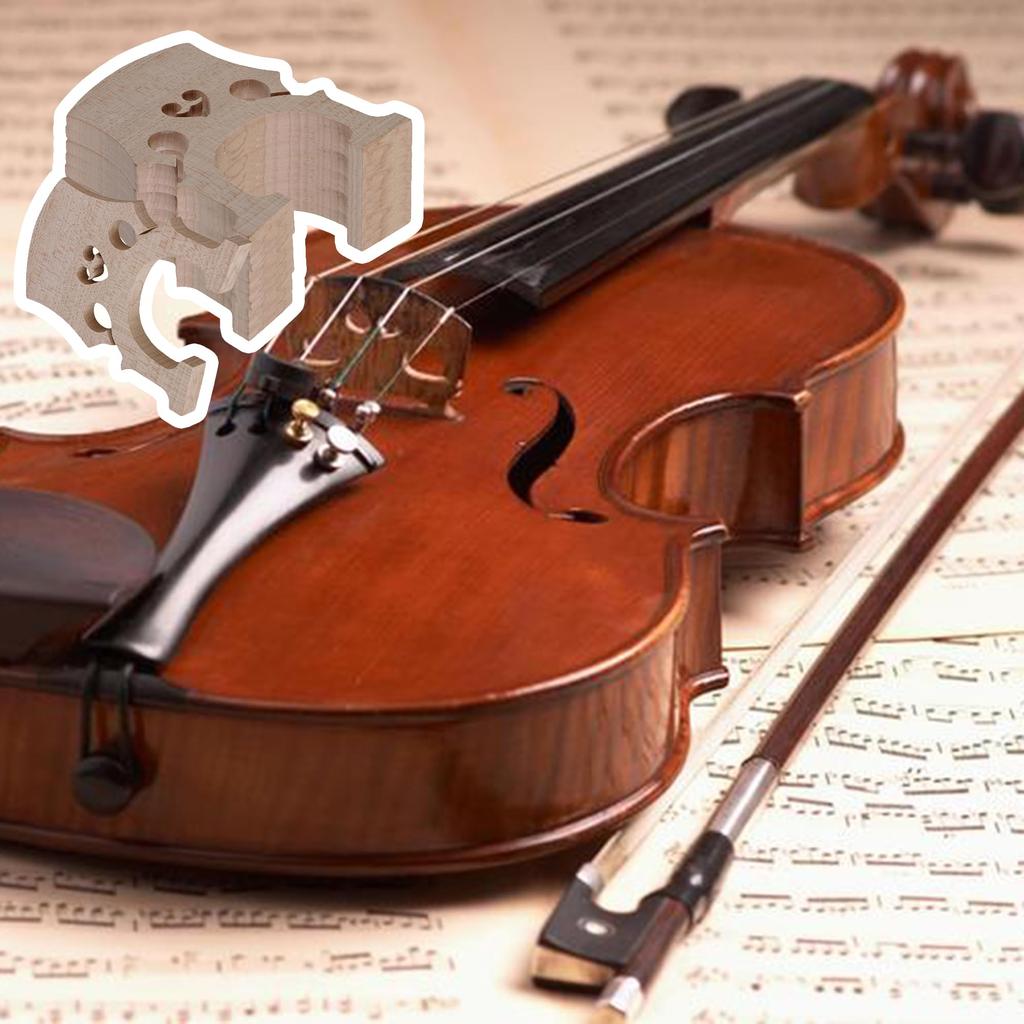 Yibuy 5er-Pack Holzfarbe Volle Größe 44 Musikinstrument Ahorn Cello Steg