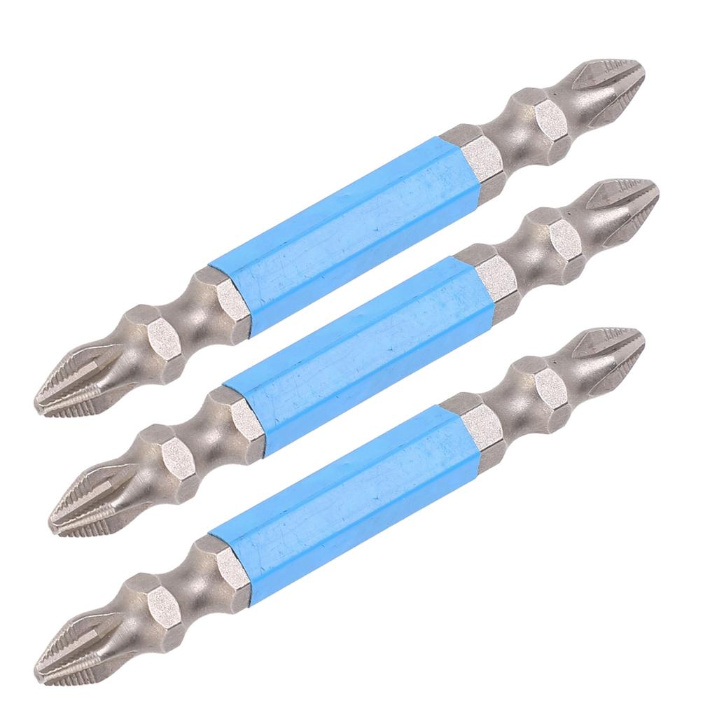 5PCS 65MM Magnetic Double Head Screwdriver Bits Electric Cross Screw Driver Head