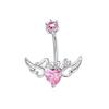 Crystals Star Dangled Belly Button Rings Stainless Steel Dainsty Zircon Navel Ring Belly Piercing Body Jewelries