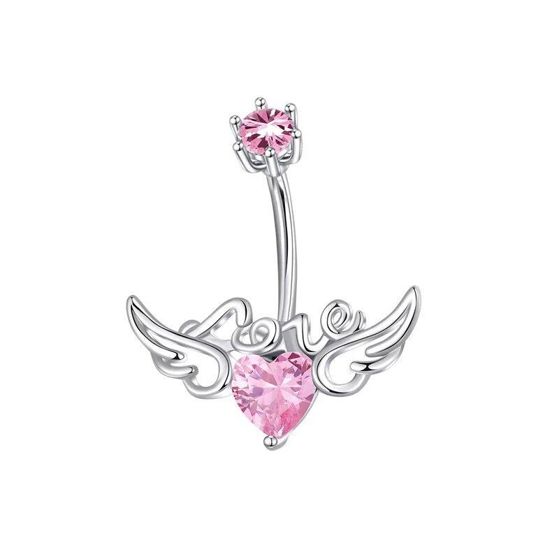 Crystals Star Dangled Belly Button Rings Stainless Steel Dainsty Zircon Navel Ring Belly Piercing Body Jewelries