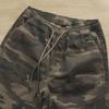 Shawn Yue Men's Loose Straight Camo Cotton Shorts - Elastic Waist, Casual Retro Design.