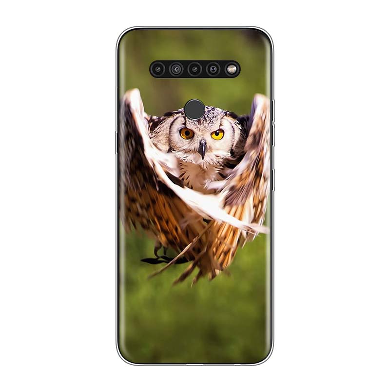 Camouflage Owl Animal For LG V60 V50S V50 G8X G8S G8 G7 ThinQ 5G K61 K51S K41S K30 K20 Q60 Q9 Soft Phone Case