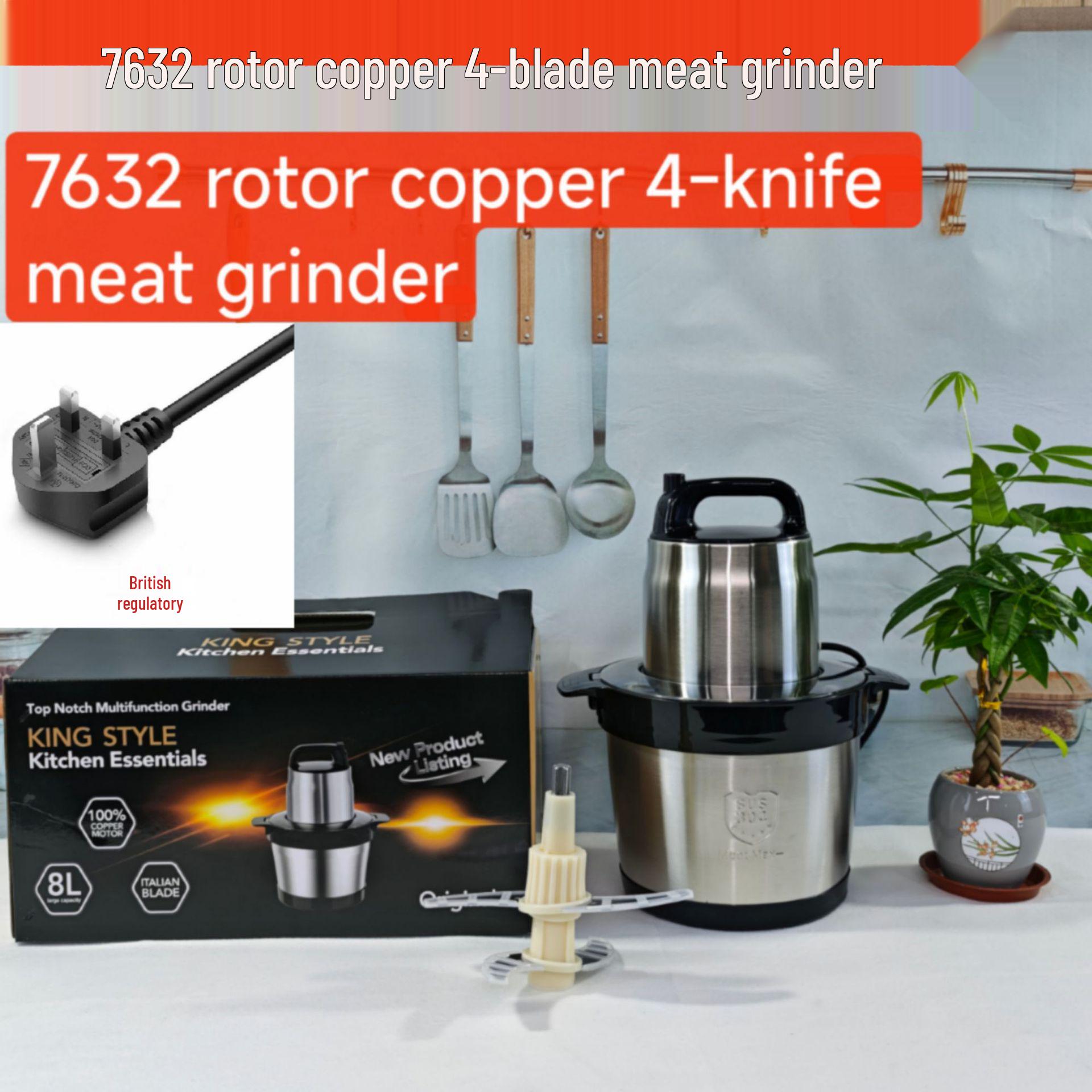 

Многофункциональный высокомощный кухонный комбайн и мясорубка из нержавеющей стали большой вместимости