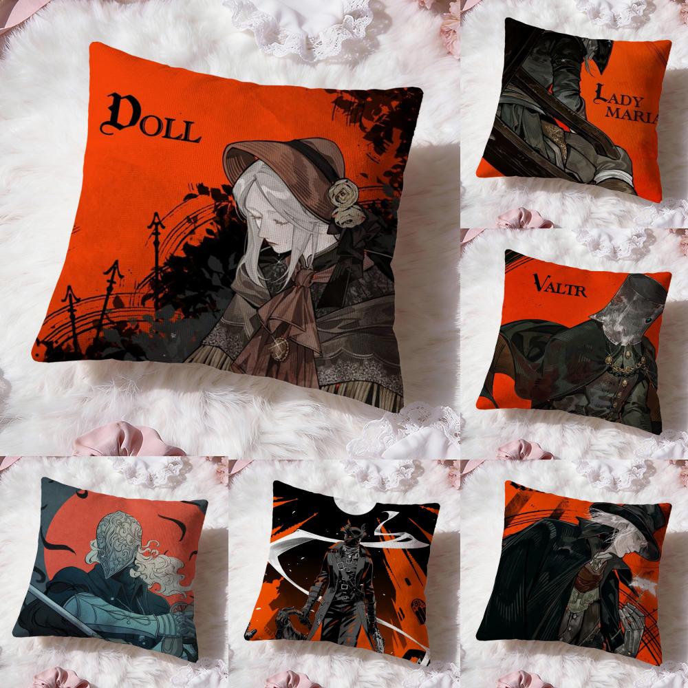 Classic B-BloodborneS Cushion Cover Premium Comfort Reversible Pillow Cove -Two In One Design for Any Room & Car Interior