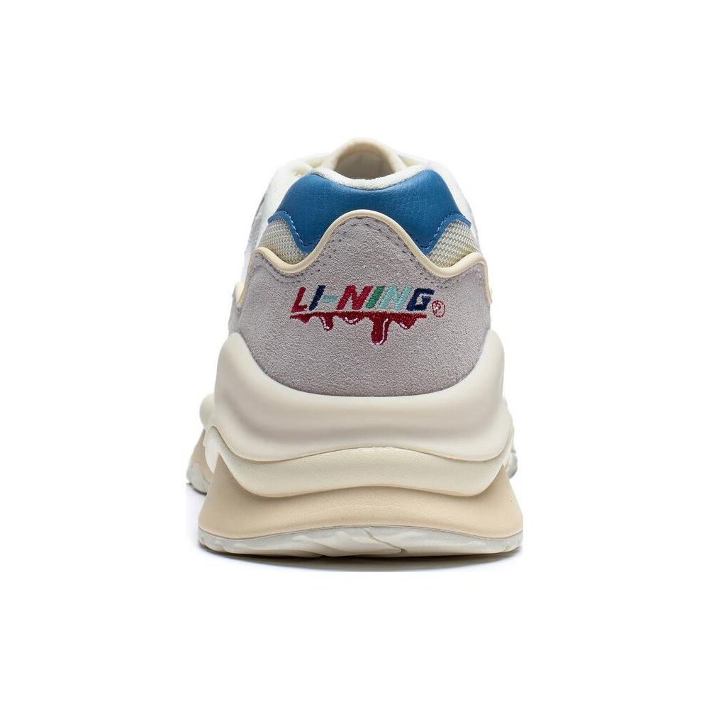Li Ning 001 Mountain And Sea Comfortable Non-Slip Wear-Resistant Low-Top Casual Shoes Men sneaker Off-White Light-Cream AZGT007-2