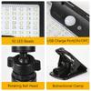 Solar Motion Sensor Outdoor Light, 360° Rotatable 4 Lighting Modes, Weatherproof, Multiple Mounting Lighting,for Outdoor Securit