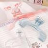 2/3PCS Transparent Plastic Book Clip With Stand File Bookmark Stationery Reading Aid Fixed Book Clip School Supplies