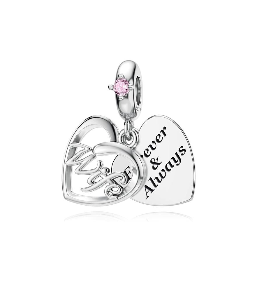 New copper Family Members Wife Daughter Mom Pendant Trinket Bead Compatible With Authentic Charm Bead Charms Bracelets Jewerly Accessories