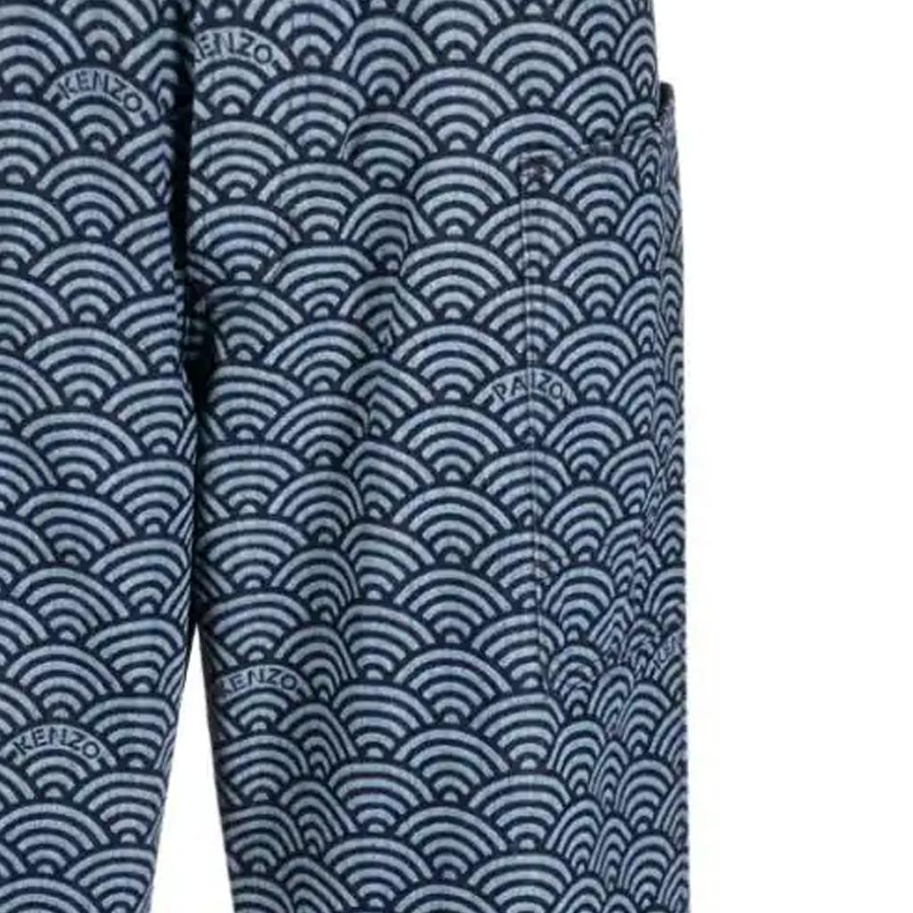 KENZO All Over Patterned Wide Leg Jeans FE55DP4086K1-DM