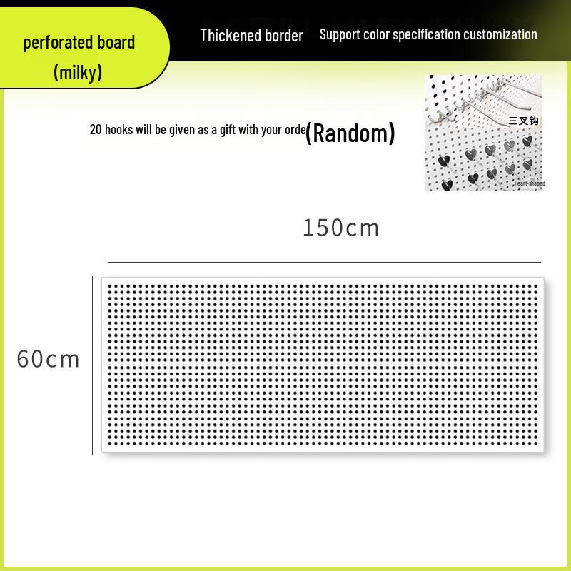 Wandmontiertes Lochplatten-Aufbewahrungsregal für Schmuck, Werkzeuge und Zubehör