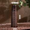Copper Water Bottle 1 Litre Antique Floral Design Leak Proof