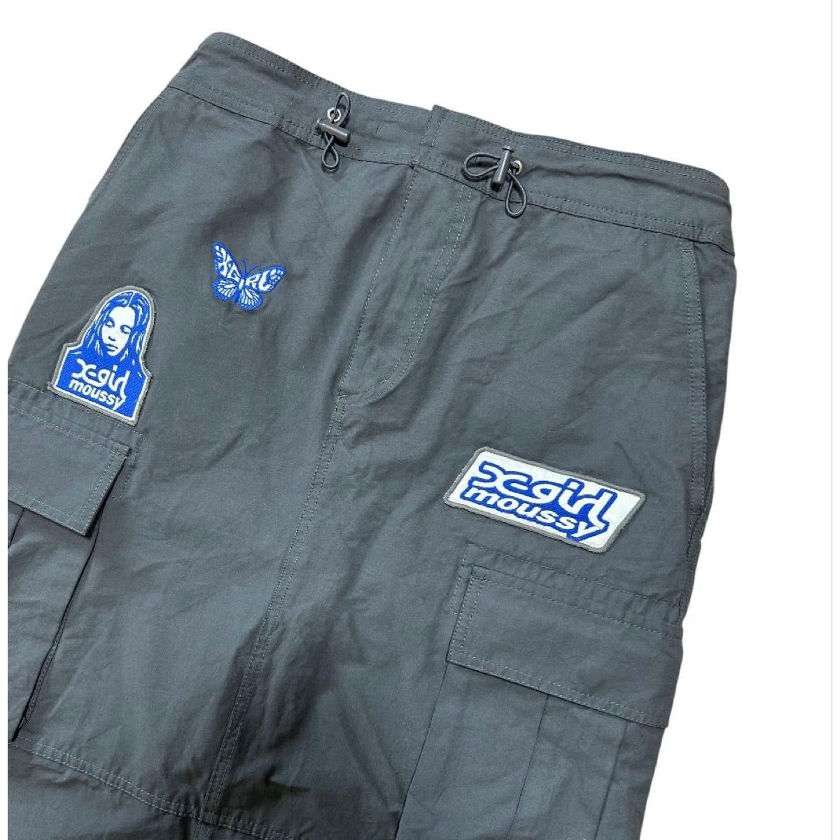 Sold outMOUSSYX-girl collaboration y2k cargo skirt gray M UTILITY CARGO SKIRT 2024