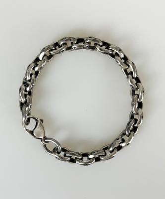 Sexto [Bracelet][Surgical Steel] 8.5 Oo Chain Bracelet Vintage Silver
