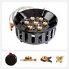 19800W 7-Core Camping Stove High-Power Strong Fire Portable Tourist Gas Burner Windproof Electronic Ignition Hiking Camping
