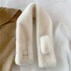 Fake Collar Plush Scarf Faux Rabbit Fur Cross Scarf Sweet Women Winter Scarves  Autumn Winter