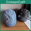 Star Sequin Pattern Denim Cap With Adjustable Brim For Summer Creative Enthusiasts