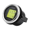 2'' 52MM 2 In 1 Car Voltage + Hour Display Gauge LED Digital Meter Waterproof Voltmeter Round Voltage Meter Volt Detector 12V24V