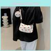 Trendy Korean Large Capacity Shoulder Bag Ideal For Summer With Soft Corduroy Fabric