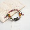 Jingdezhen Ceramic Bracelet Bracelet Xiaohongshu Same Night Market Stall Beaded Cat Bracelet Women's Trinkets Wholesale