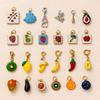 Yori 2Pcs New Stainless Steel Fruit Pendant DIY Accessories 18K Gold PVD Plated Bracelet Necklace Pendant DIY Accessories