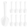 200Pcs Disposable Plastic Spoons Tableware Cutlery Clear Teaspoon Disposable Utensils For Dessert Ice Cream Party Spoon