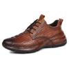 100% Echtes Rindsleder Freizeitschuhe für Herren Krokodilleder Formelle Schuhe Männlich Business Hochzeit Slipper Mode Büroschuhe