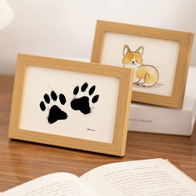 Dog Paw Print Photo Frame Personalized Printed Photo Frame For Bedroom Living Room