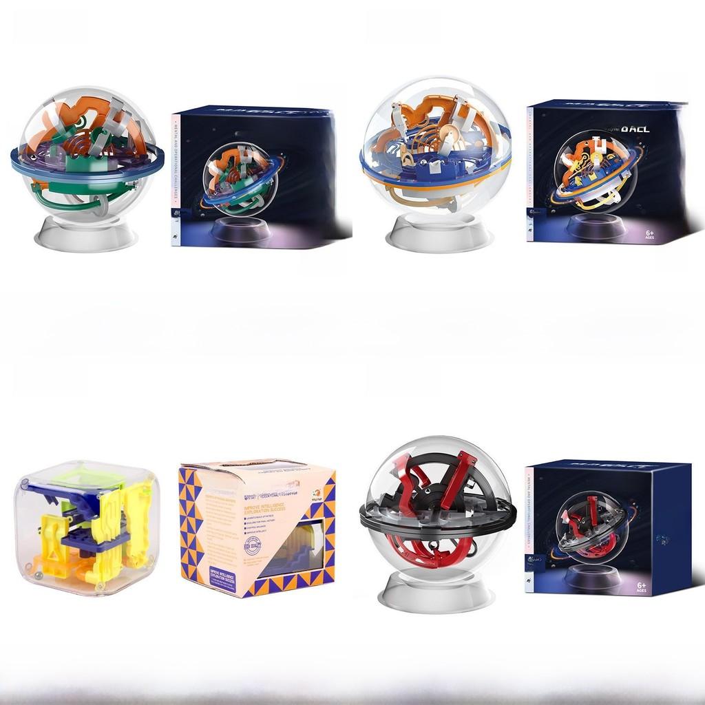 Space Maze Series Mini 3d Puzzle Cube With Balancing Balls For Kids And Brain Training