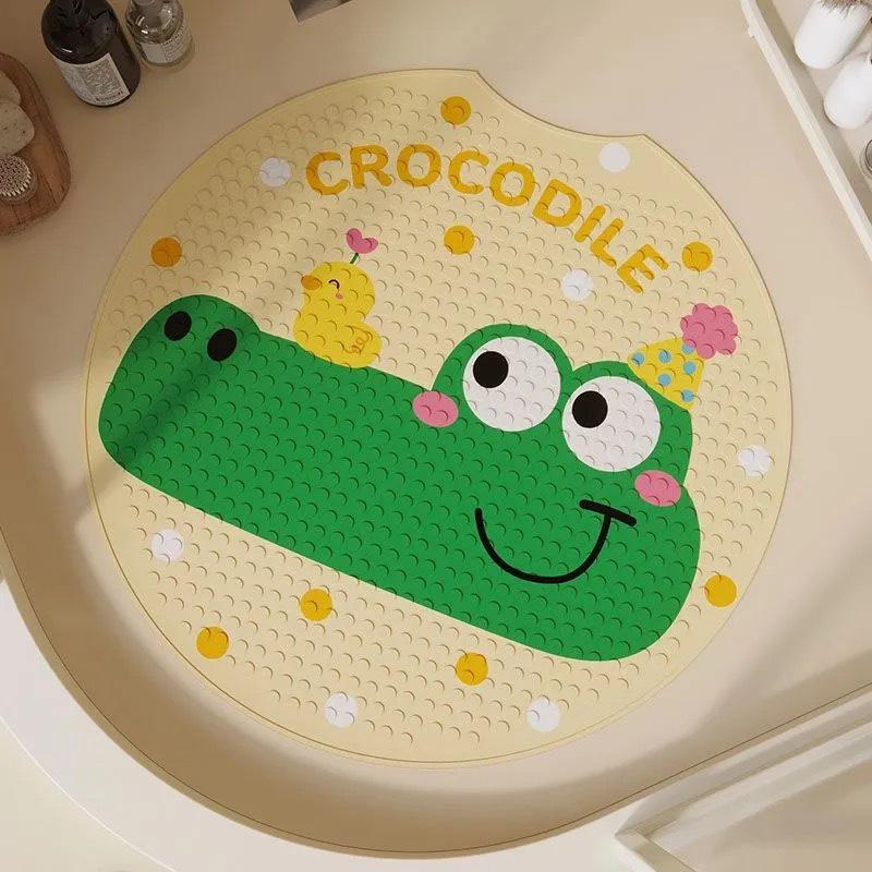 Tappetino da Bagno Antiscivolo a Cartoni Animati per Bambini - Tappetino per Piedi Antiscivolo con Ventose