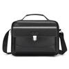 WEIXIER Men's Leather Crossbody Shoulder Bag Waterproof Messenger Briefcase Satchel Travel Bag Handbags Adjustable Strap