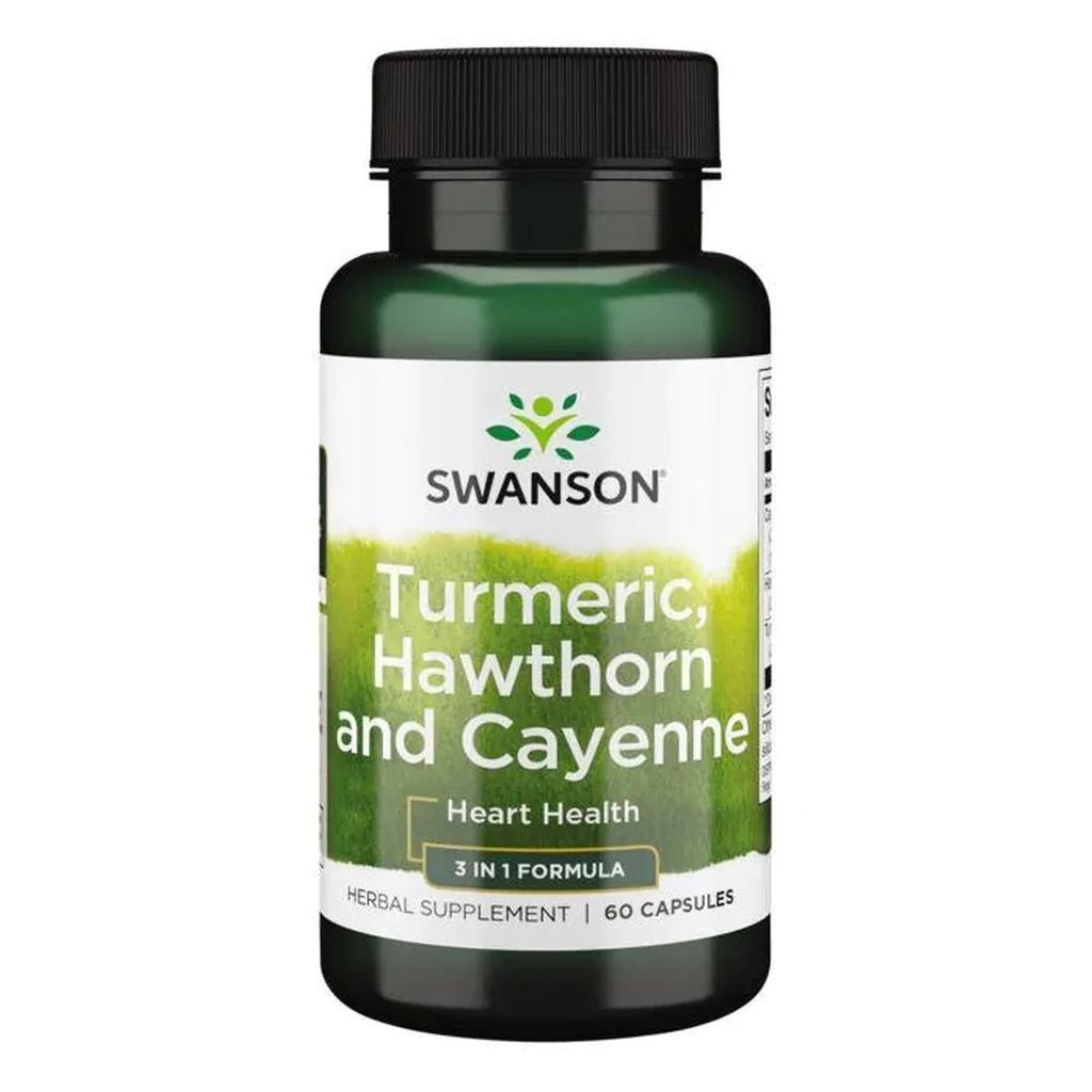 Turmeric, Hawthorn and Cayenne - 60 Caps