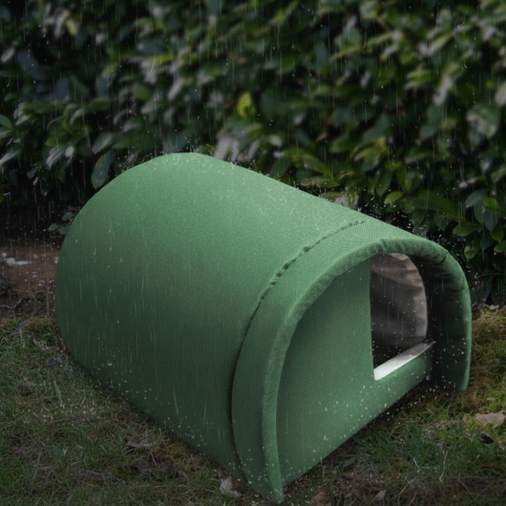 Refugio para Gatos de Exterior a Prueba de Viento Perrera Impermeable Casa para Gatos Duradera para Gatos Callejeros Perros