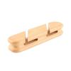 Solid Wood Cable Organizer Desktop Storage Box Secure Design For Data Cables Headphones Ideal For Office Workspace