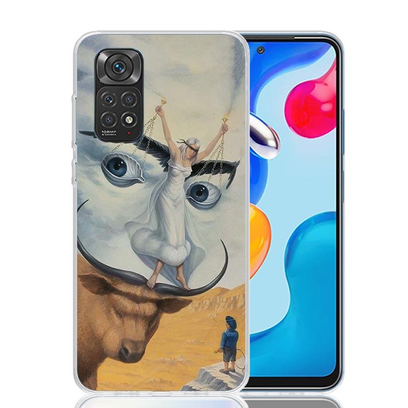 

Salvador Dali Art Phone Case For Xiaomi Redmi Note 15 14 13 12S 12 Pro Plus 11S 11E 11 11T 10S 10 Art Soft Pattern Cover Redmi N Redmi Note 10 4G