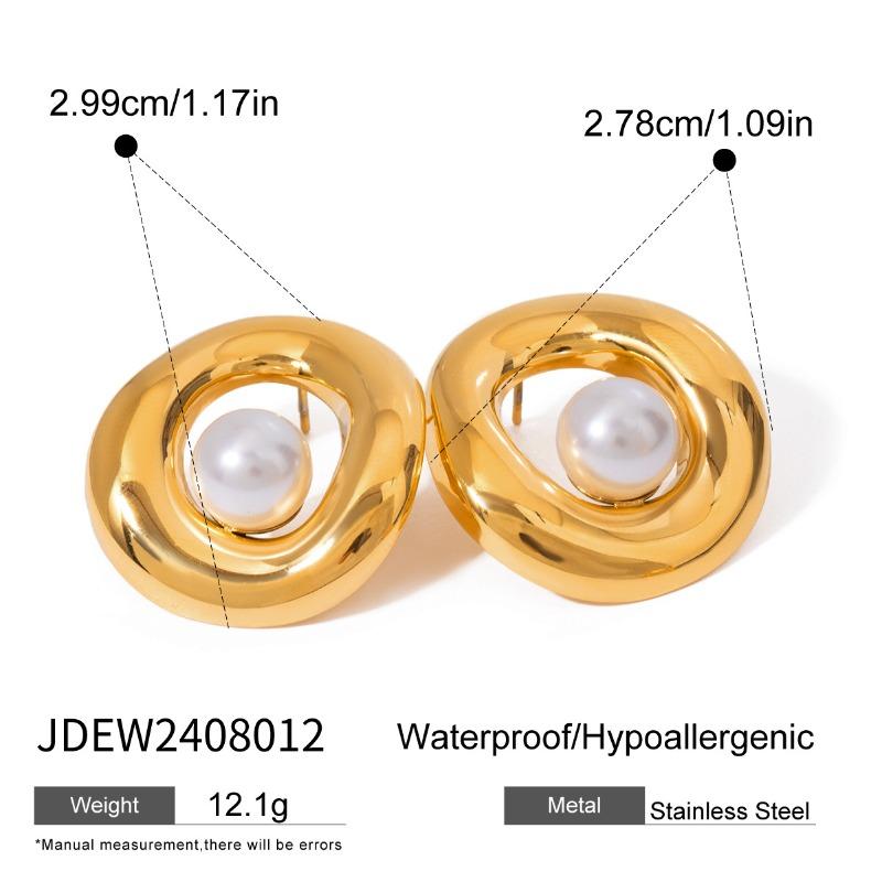 Stainless Steel Ear Clips, Women's Non-pierced Zirconia Earrings, Luxurious and High-end Style Earrings for Autumn and Winter.