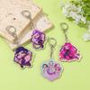 New Cute Cartoon Witch Hunter Double sided Keychain Backpack Pendant Personalized Accessories