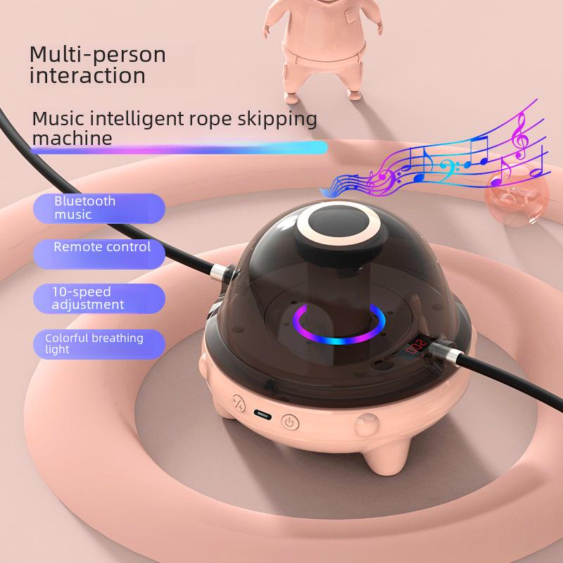 Bluetooth Music Smart Jump Rope: Cordless, Automatic Counting, for Adults & Kids.