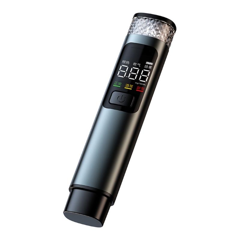 

Breathalyzer Test Breath Alcoholicity Concentration Meter for Officers Traffic Law Enforcement with LCD Digital Detector 1