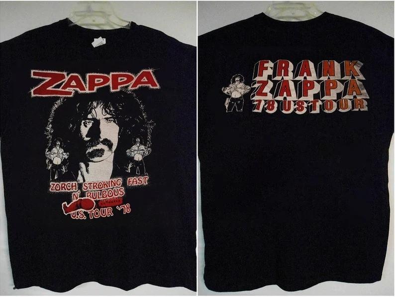 1978 Frank Zappa Us Tour Concert T-Shirt Frank Zappa 78 US Tour T-Shirt Unisex T-Shirt L